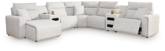 Modmax II 7-Piece Power Reclining Sectional with Chaise and Audio Consoles