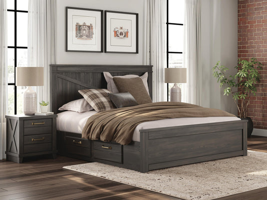 Vonitta Bay King Panel Bed with Storage