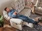 S715 Corey Power Reclining Sofa with Adjustable head tilt
