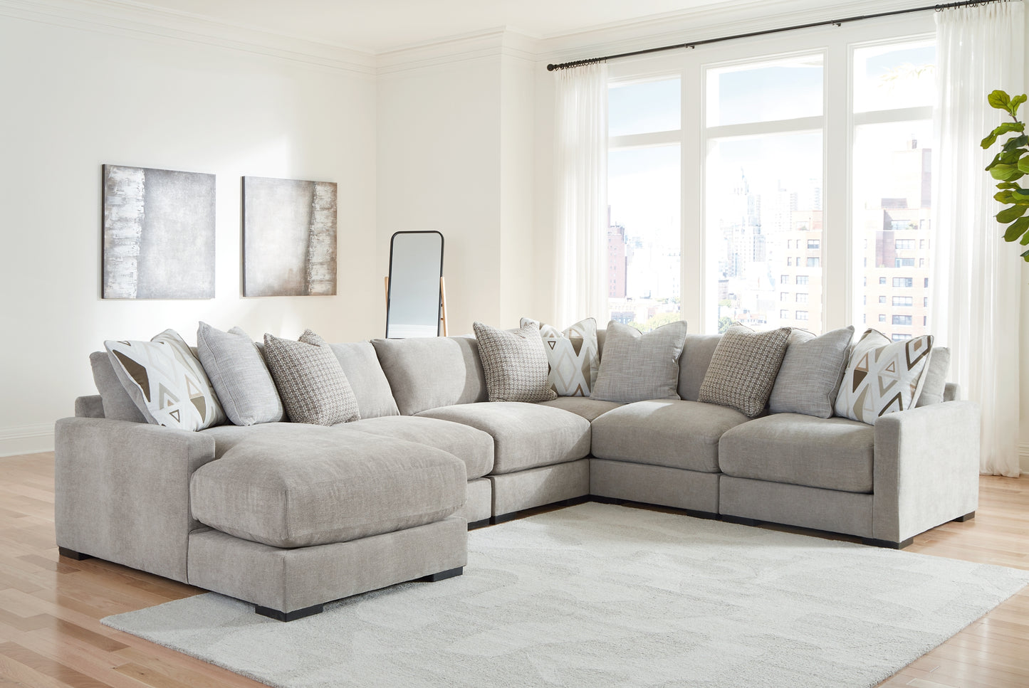 Aslan Court 6-Piece Sectional with Chaise