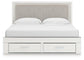 Zuraleus King Upholstered Panel Platform Storage Bed