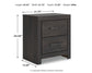 Hollivern Full Panel Bed with Mirrored Dresser, Chest and Nightstand