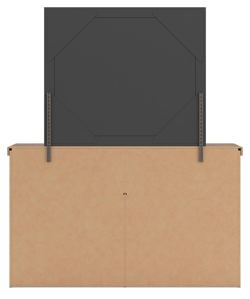 Savonport Full Panel Storage Bed, Dresser and Mirror