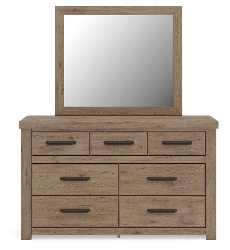 Garistyn Queen Panel Bed, Dresser, Mirror, Chest and Nightstand