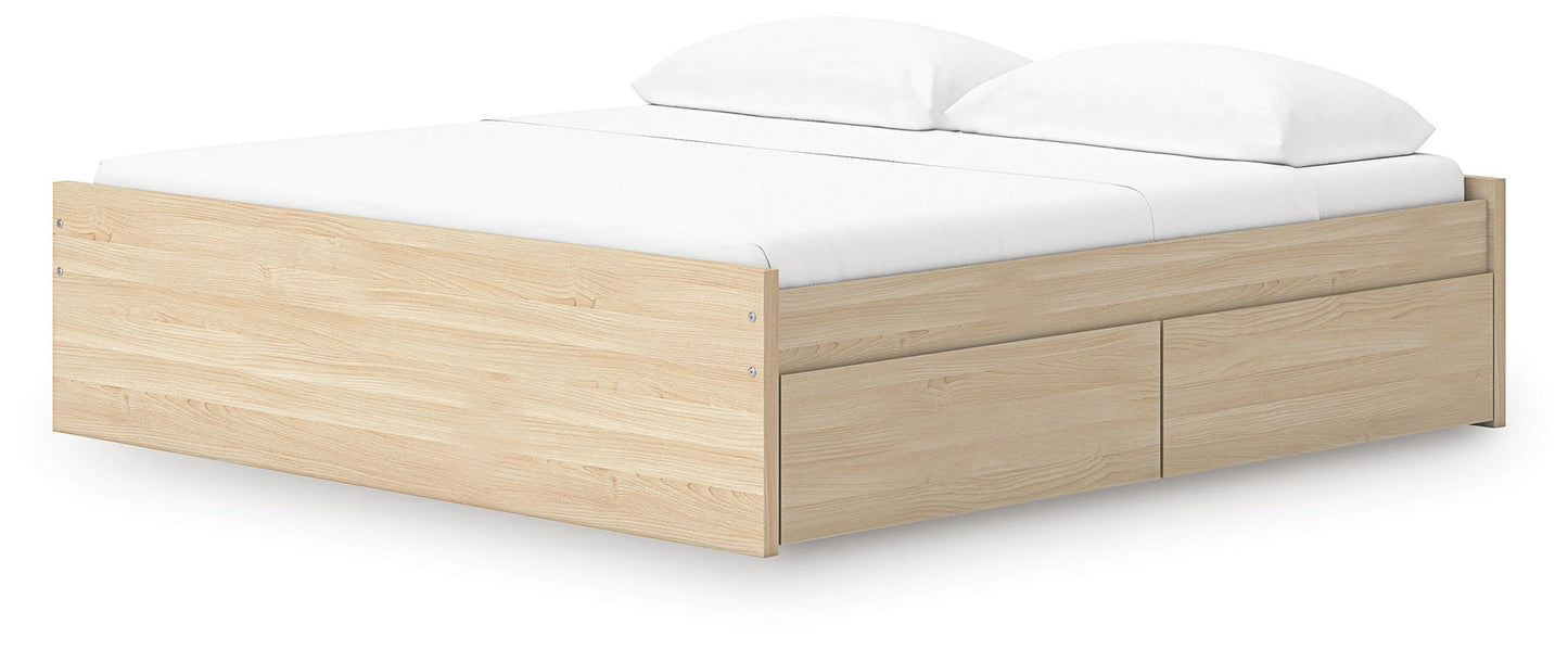 Onita King Platform Bed with 2 Side Storage
