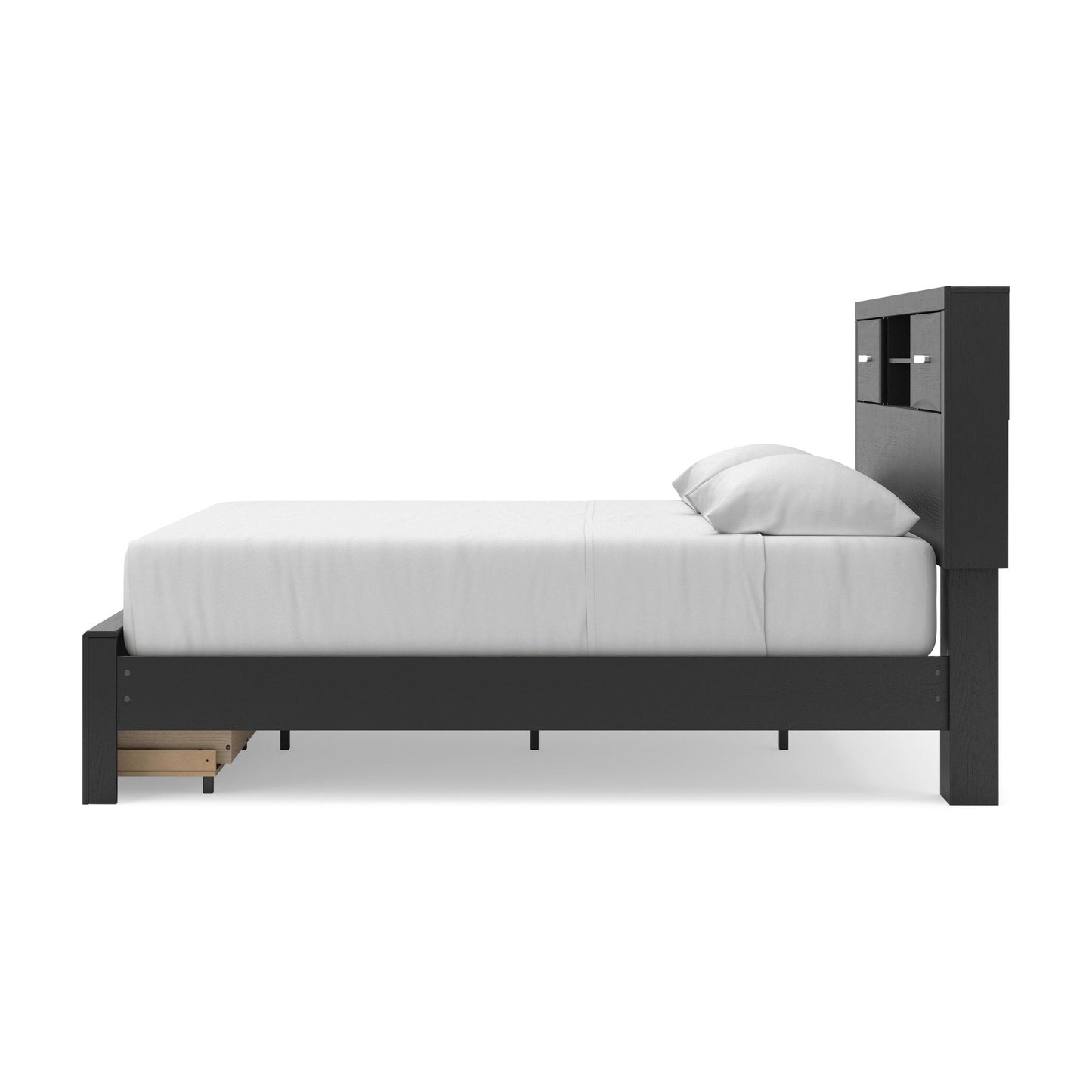 Stabotta King Bookcase Storage Bed