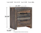 Drystan  Bookcase Bed With 2 Storage Drawers With Mirrored Dresser, Chest And 2 Nightstands