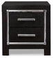 Kaydell King Upholstered Panel Headboard with Mirrored Dresser, Chest and 2 Nightstands