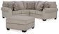 Claireah 2-Piece Sectional with Ottoman